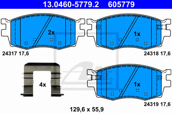 Ate Brake pad set – price 225 PLN