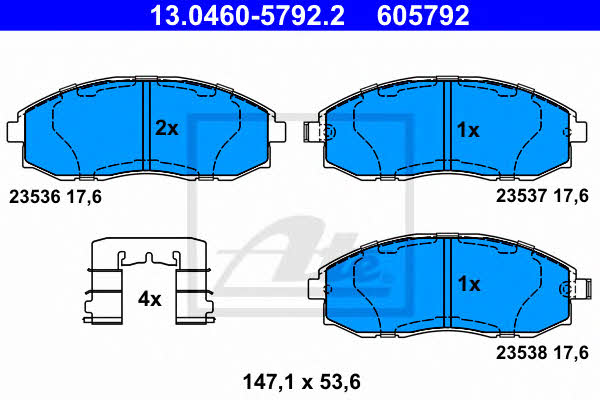 Ate Brake pad set – price 216 PLN