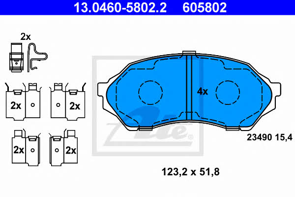 Ate Brake pad set – price [object Object] PLN