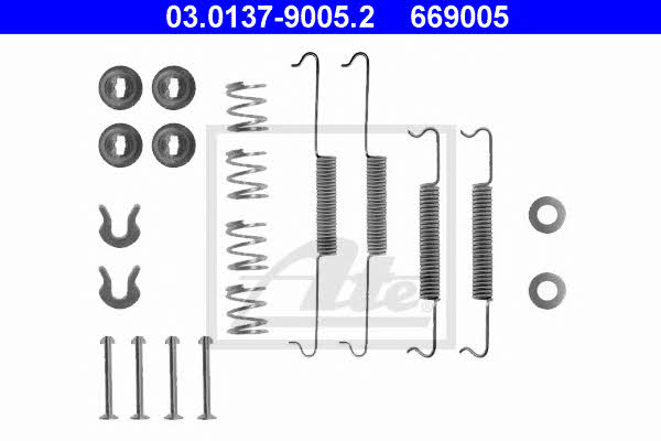 Ate 03.0137-9005.2 Brake pad fitting kit 03013790052 03013790052 Ate Brake pad fitting kit