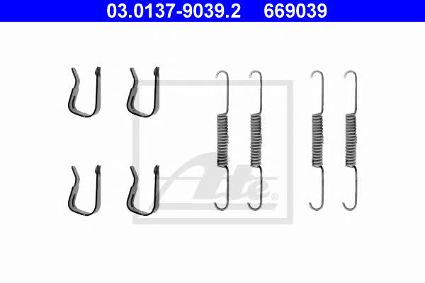 Ate 03.0137-9039.2 Mounting kit brake pads 03013790392