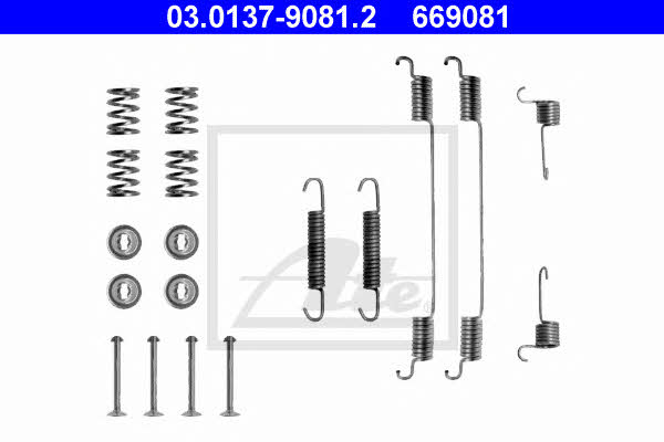 Ate 03.0137-9081.2 Mounting kit brake pads 03013790812