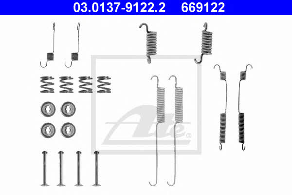 Ate 03.0137-9122.2 Mounting kit brake pads 03013791222