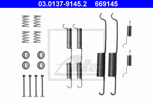 Ate 03.0137-9145.2 Mounting kit brake pads 03013791452