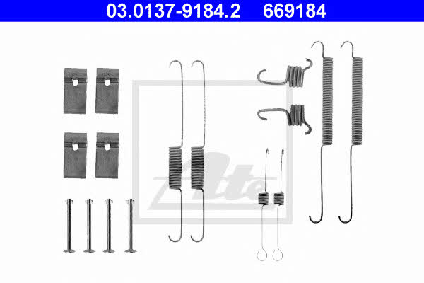 Ate 03.0137-9184.2 Mounting kit brake pads 03013791842