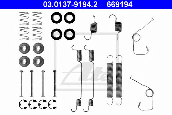 Ate 03.0137-9194.2 Mounting kit brake pads 03013791942