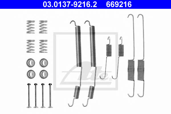 Ate 03.0137-9216.2 Mounting kit brake pads 03013792162