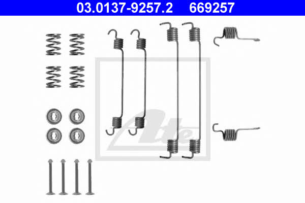 Ate 03.0137-9257.2 Mounting kit brake pads 03013792572