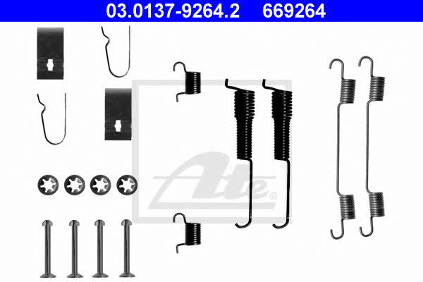 Ate 03.0137-9264.2 Mounting kit brake pads 03013792642