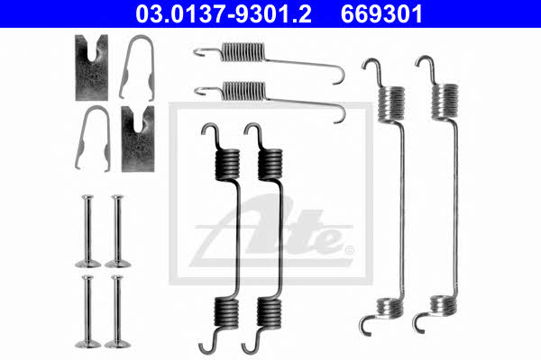 Ate 03.0137-9301.2 Mounting kit brake pads 03013793012