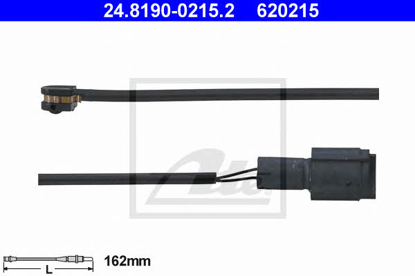 Ate 24.8190-0215.2 Warning contact, brake pad wear 24819002152