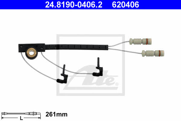 Brake pad wear sensor Ate 24.8190-0406.2