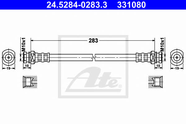 Ate Brake Hose – price 42 PLN