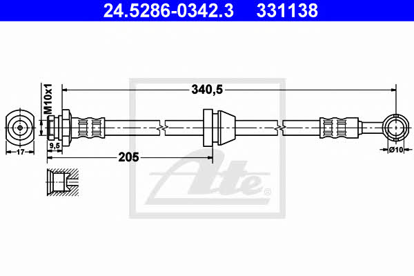 Ate Brake Hose – price [object Object] PLN