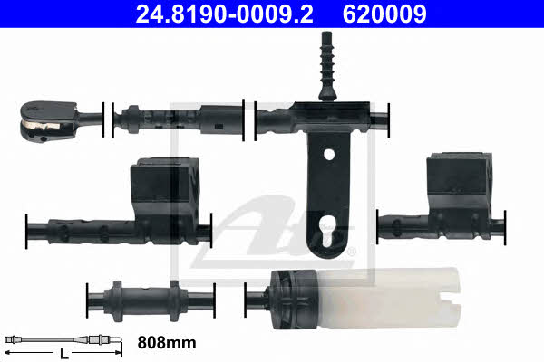 Ate 24.8190-0009.2 Warning contact, brake pad wear 24819000092