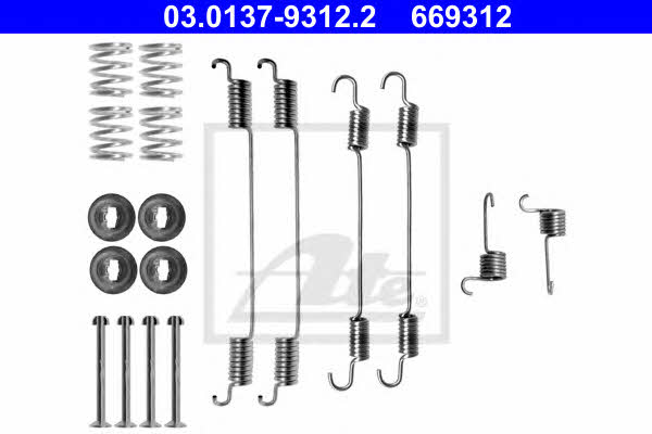 Ate 03.0137-9312.2 Mounting kit brake pads 03013793122