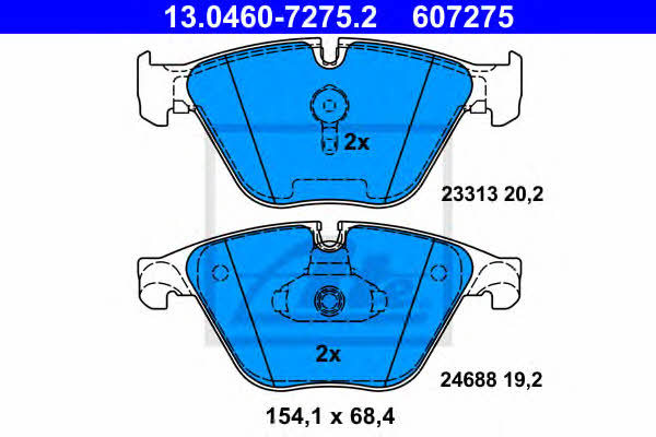 Ate Brake pad set – price 386 PLN