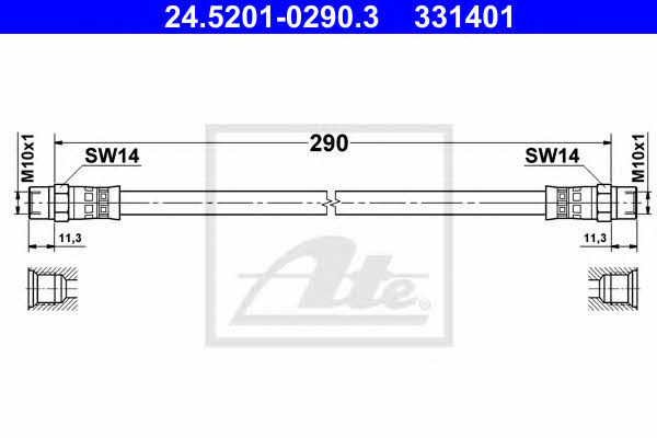 Ate Brake Hose – price [object Object] PLN