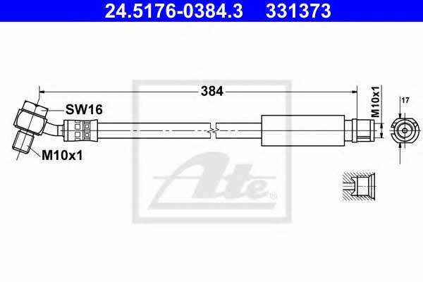 Ate Brake Hose – price [object Object] PLN
