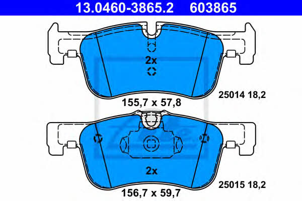 Ate Brake Pad Set, disc brake – price 329 PLN