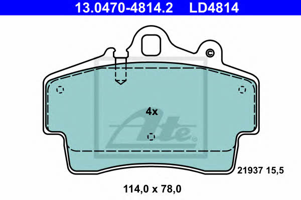 Ate ATE CERAMIC disc brake pads, set – price 303 PLN