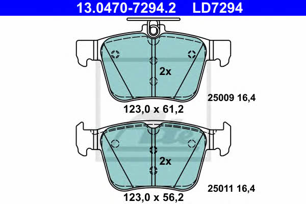 Ate ATE CERAMIC disc brake pads, set – price 264 PLN