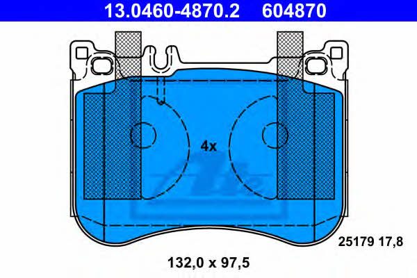 Ate Brake pad set – price 497 PLN