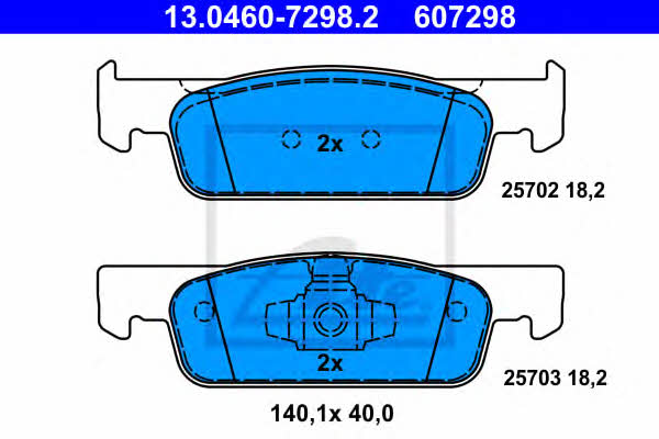 Ate Brake Pad Set, disc brake – price 154 PLN