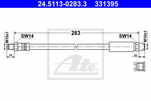 Ate Brake Hose – price [object Object] PLN