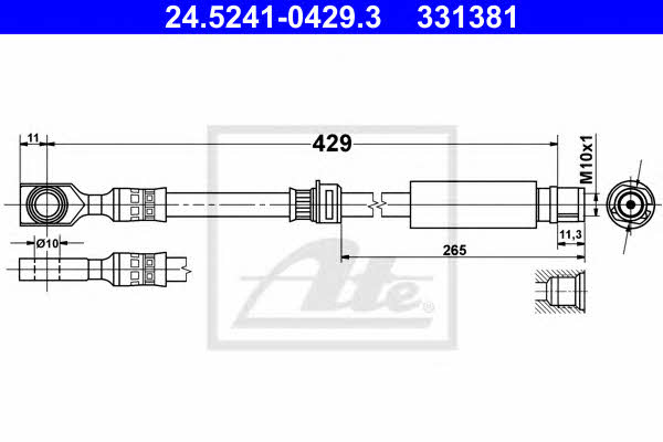 Ate Brake Hose – price [object Object] PLN