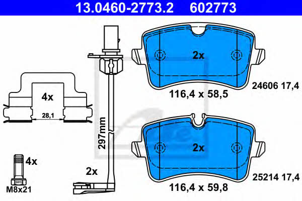 Ate Brake pad set – price 327 PLN