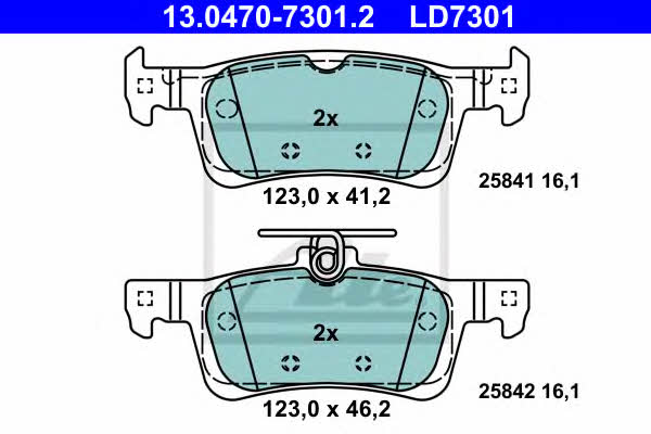 Ate ATE CERAMIC disc brake pads, set – price [object Object] PLN