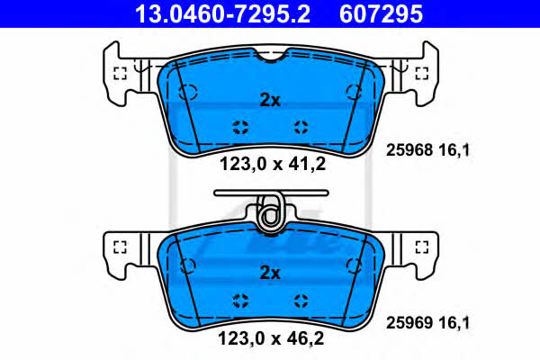 Ate Brake pad set – price 169 PLN