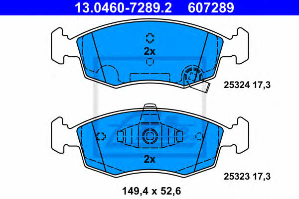 Ate Brake pad set – price 182 PLN