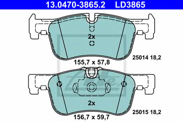 Ate ATE CERAMIC disc brake pads, set – price 449 PLN