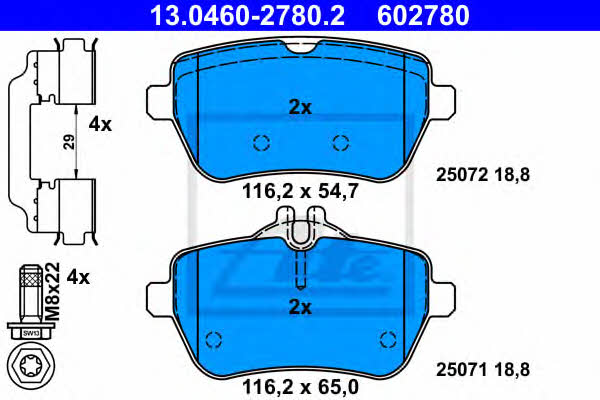 Ate Brake pad set – price 415 PLN