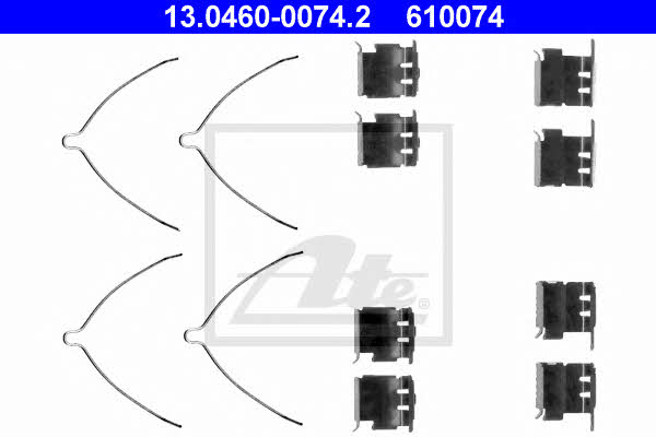 Ate 13.0460-0074.2 Mounting kit brake pads 13046000742