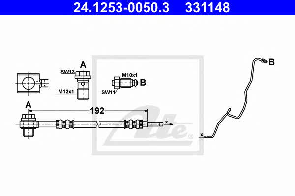 Ate Brake Hose – price 113 PLN