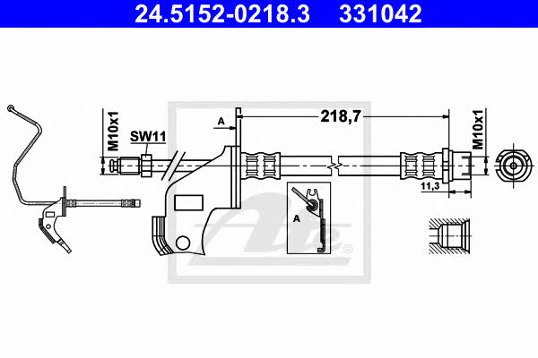 Ate Brake Hose – price [object Object] PLN