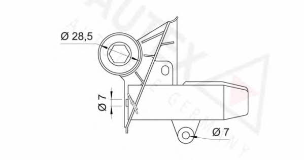 Autex 601855 Tensioner, timing belt 601855