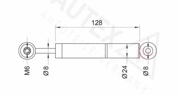 Autex 611020 Poly V-belt tensioner shock absorber (drive) 611020