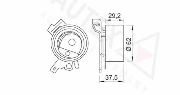 Autex 641234 Tensioner pulley, timing belt 641234