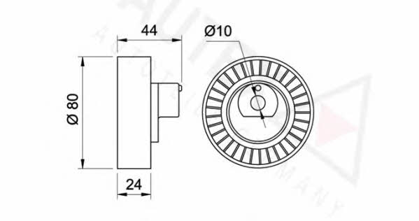 Autex 651496 V-ribbed belt tensioner (drive) roller 651496