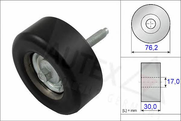 Autex 654337 V-ribbed belt tensioner (drive) roller 654337