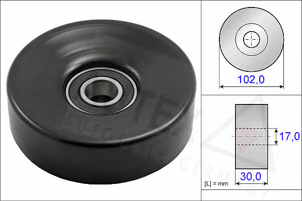 Autex 654697 V-ribbed belt tensioner (drive) roller 654697