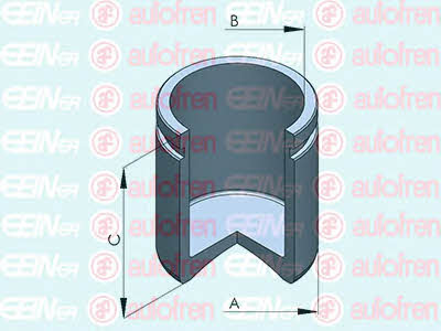 Autofren D025362 Front brake caliper piston D025362