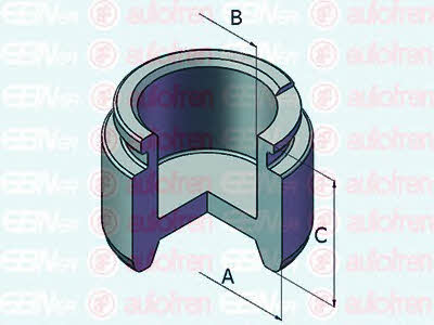D025328 Autofren Front brake caliper piston