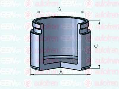 Autofren D025330 Front brake caliper piston D025330