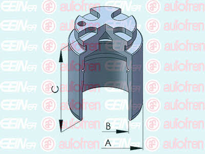 Autofren D025408 Rear brake caliper piston D025408