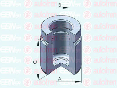 Autofren D025575 Front brake caliper piston D025575